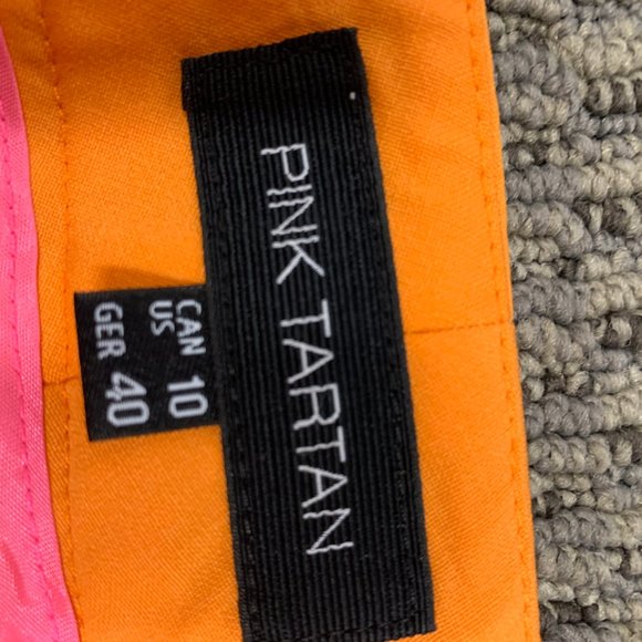 PINK TARTAN PANTS - Picture 2 of 3